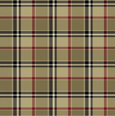 Anti-Pill London Plaid Camel Fleece 492