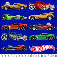 Anti-Pill Hot Wheels Cars Fleece A58 "LAST PIECE MEASURES 1 YARD 10 INCHES"