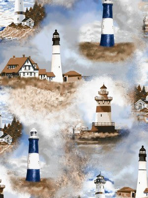 Premium Anti-Pill Lighthouses Fleece 537 