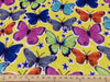 Anti Pill Butterfly Mustard Fleece 554