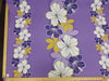 SWATCHES Purple Hawaiian Floral Prints