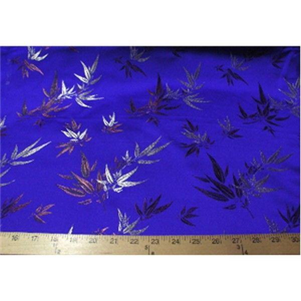 Chinese Bamboo Brocade Royal Blue