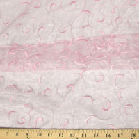Embroidered Organza Pink
