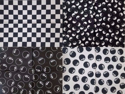 Checkered & 8 Ball Print Bandanas