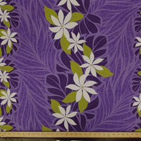 SWATCHES Purple Hawaiian Floral Prints