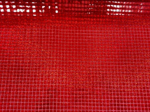 Hologram Square Sequins RED HS-9