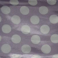 Polka Dot Charmeuse Satin LAVENDER WHITE SP-110