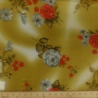 Koshibo Prints Mustard Red Rose KO-4