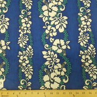 SWATCHES Blue/Turquoise Hawaiian Floral Prints