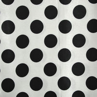 Polka Dot Charmeuse Satin WHITE BLACK SP-100