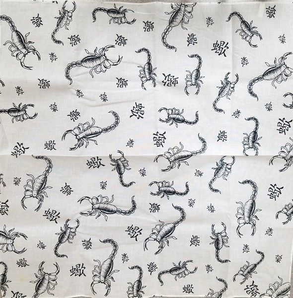 Chinese Scorpions & Dragons Bandanas