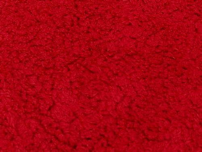 Minky Sherpa Lambs Wool Red