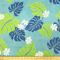 SWATCHES Blue/Turquoise Hawaiian Floral Prints