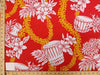 SWATCHES Red/Pink Hawaiian Floral Prints