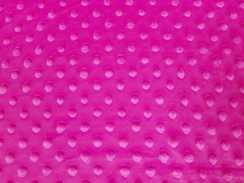 Minky Dimple Dot Fur DARK FUCHSIA