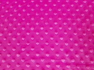 Minky Dimple Dot Fur DARK FUCHSIA