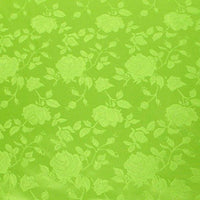 Floral Satin Brocade Light Lime