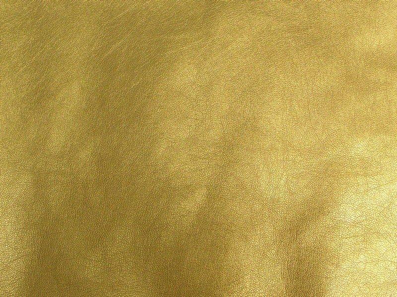 Upholstery Metallic Faux Leather Gold