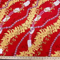 SWATCHES Red/Pink Hawaiian Floral Prints
