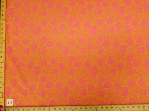 SWATCHES Orange Hawaiian Floral Prints