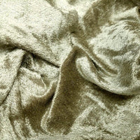 Crushed Panne Velour Velvet Taupe