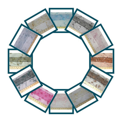 SWATCHES Embroidered Flower Sequins Organza