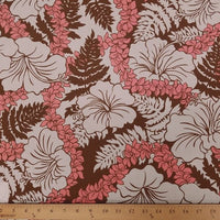 SWATCHES Grey/Brown Hawaiian Floral Prints
