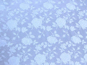Floral Satin Brocade Sky Blue/baby blue