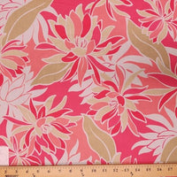 SWATCHES Red/Pink Hawaiian Floral Prints