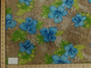 Koshibo Prints Tan Blue Hibiscus KO-1