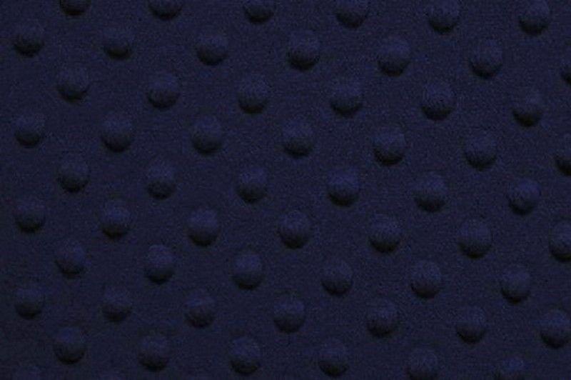 Minky Dimple Dot Fur NAVY BLUE