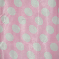 Polka Dot Charmeuse Satin PINK WHITE SP-104