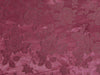 Floral Satin Brocade Medium Rose Dark Burgundy