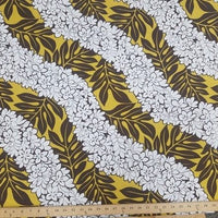 SWATCHES Yellow Hawaiian Floral Prints