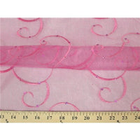 SWATCHES Embroidered Swirl Sequins Organza