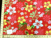 SWATCHES Red/Pink Hawaiian Floral Prints
