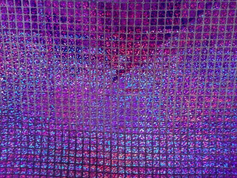 Hologram Square Sequins PURPLE HS-8