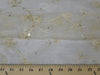 Embroidered Flower Sequins Organza IVORY EM-9
