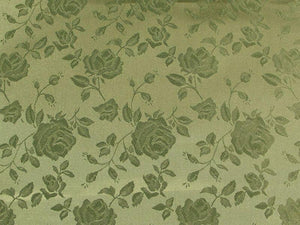 Floral Satin Brocade Sage
