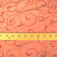 Embroidered Organza BURGUNDY/RED