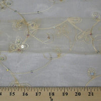 SWATCHES Embroidered Flower Sequins Organza