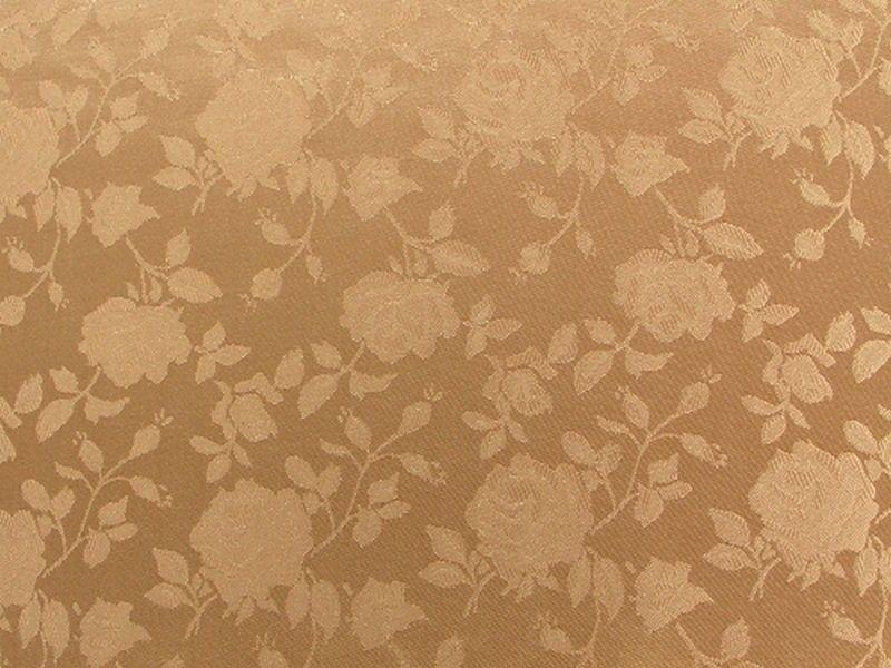 Floral Satin Brocade Khaki
