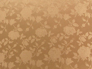 Floral Satin Brocade Khaki