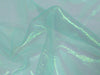 Irridescent Crinkled Barbie Organza Aqua