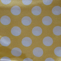 Polka Dot Charmeuse Satin YELLOW WHITE SP-106