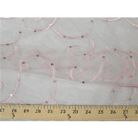 SWATCHES Embroidered Swirl Sequins Organza