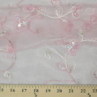SWATCHES Embroidered Flower Sequins Organza