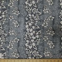 SWATCHES Grey/Brown Hawaiian Floral Prints