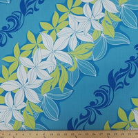 SWATCHES Blue/Turquoise Hawaiian Floral Prints