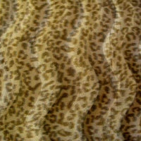 Velboa Animal Skins Fur Baby Leopard Camel Gold